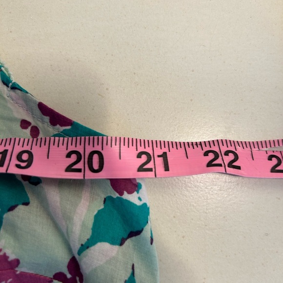 Talbots Floral Blouse - Pink, Blue, Green - Picture 6 of 6